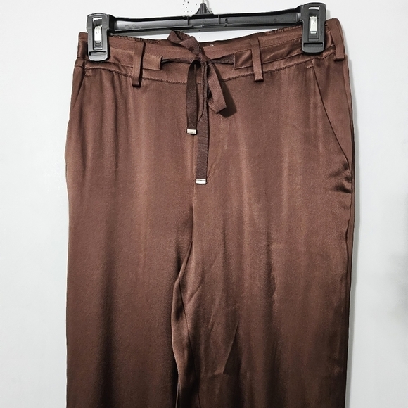 Cami NYC Alex Silk Pants in Chocolate Brown - Picture 3 of 10